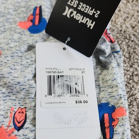 Hurley Gray and Blue Kids Outfit - Picture 2 of 3